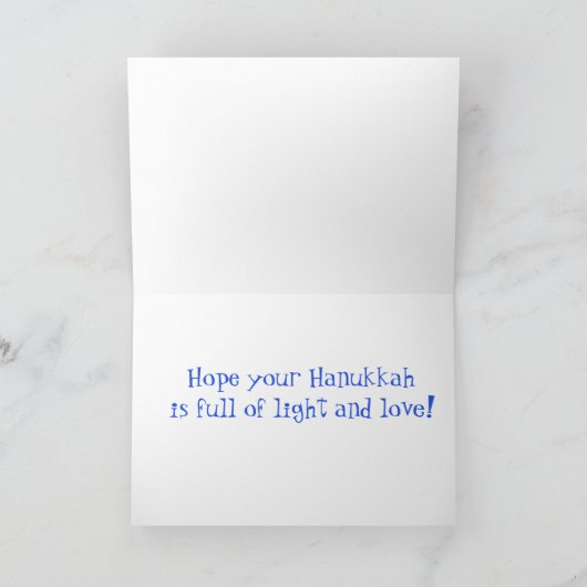Happy Hanukkah Feiertagskarte (Innenseite)
