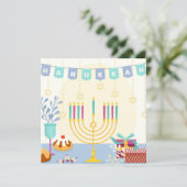 Happy Hanukkah Feiertagskarte (Stehend Vorderseite)