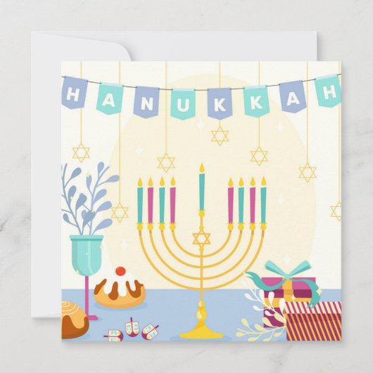 Happy Hanukkah Feiertagskarte (Vorderseite)