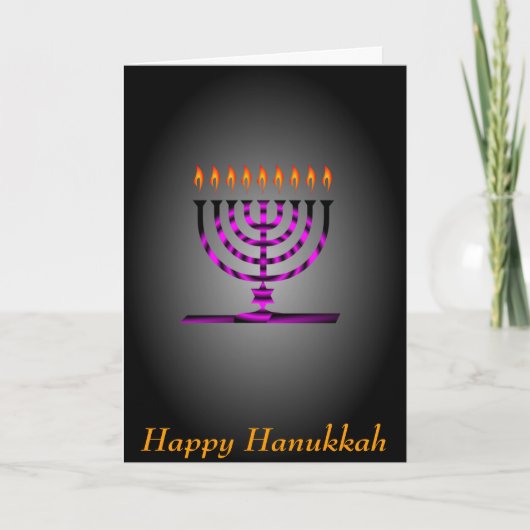 Happy Hanukkah Feiertagskarte (Vorderseite)