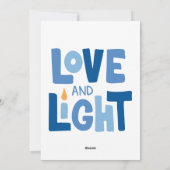 Happy Hanukkah Feiertagskarte (Rückseite)