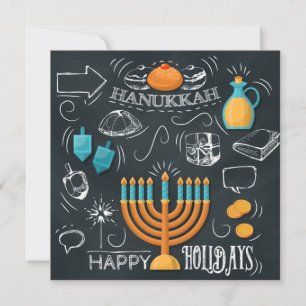 Happy Hanukkah Feiertagskarte