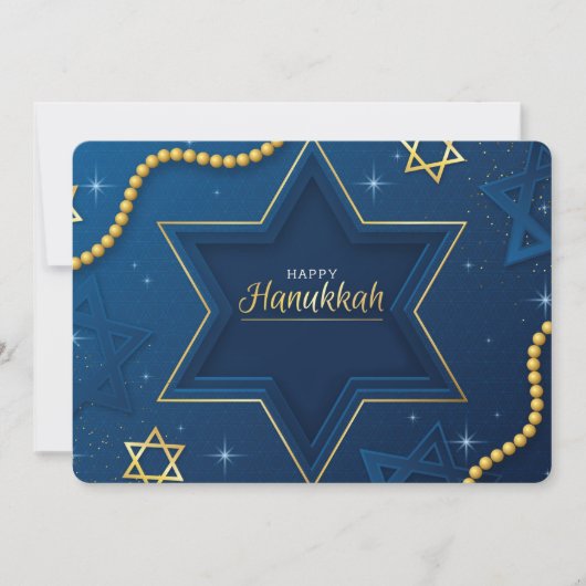 Happy Hanukkah Feiertagskarte (Vorderseite)