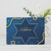Happy Hanukkah Feiertagskarte (Stehend Vorderseite)