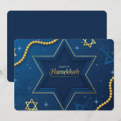 Happy Hanukkah Feiertagskarte (Vorne/Hinten)