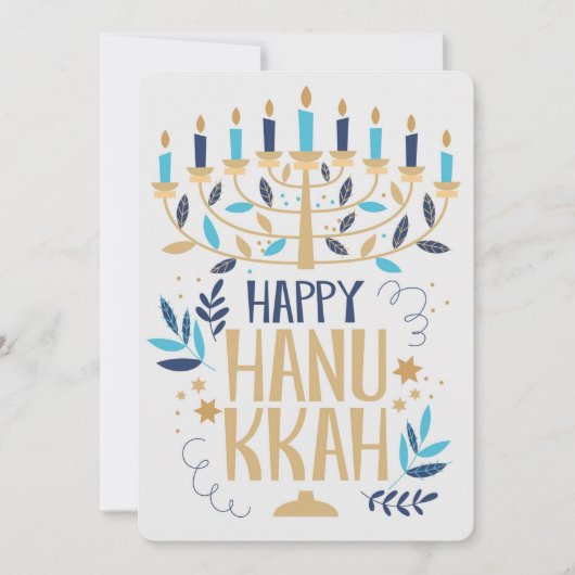 Happy Hanukkah Feiertagskarte (Vorderseite)