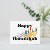 Happy Hanukkah Feiertagspostkarte (Stehend Vorderseite)