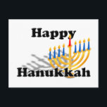 Happy Hanukkah Feiertagspostkarte<br><div class="desc">* Hanukkah, auch bekannt als das Festival der Lichter, das Fest der Dedication, ist ein achttägiger jüdischer Urlaub. * Benutzen Sie diese Postkarte als Grußkarte, Quick Hallo, Einladung oder Dankeschön Karte. * Fügen Sie die Hintergrundfarbe Ihrer Wahl, vorne und hinten hinzu. * Wenn Sie zusätzlichen Text wünschen, wählen Sie Schriftart...</div>
