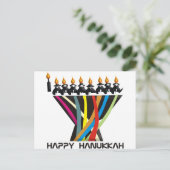 Happy Hanukkah Feiertagspostkarte (Stehend Vorderseite)