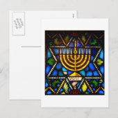 HAPPY HANUKKAH FEIERTAGSPOSTKARTE (Vorne/Hinten)