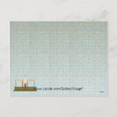 Happy Hanukkah Feiertagspostkarte (Rückseite)