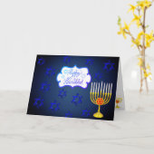 HAPPY HANUKKAH Ferienhaus KUNSTBARE Grußkarte Karte (Gelbe Blume)