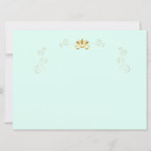 Happy Hanukkah Festival Gold Menorah Lights (Rückseite)