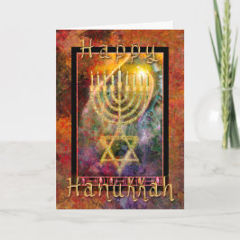 HAPPY HANUKKAH Festival of Lights Card Karte