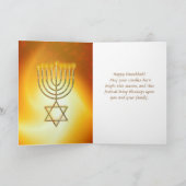 HAPPY HANUKKAH Festival of Lights Card Karte (Innenseite)