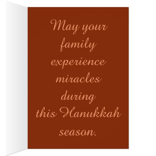 Happy Hanukkah Festive Lights (Innen (Rechts))