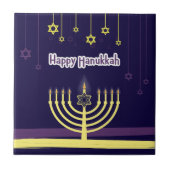 Happy Hanukkah Fliese (Vorderseite)