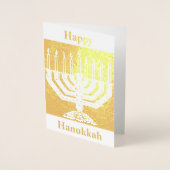 Happy Hanukkah Folienkarte (Vorderseite)