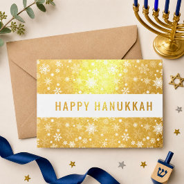Happy Hanukkah Folienkarte