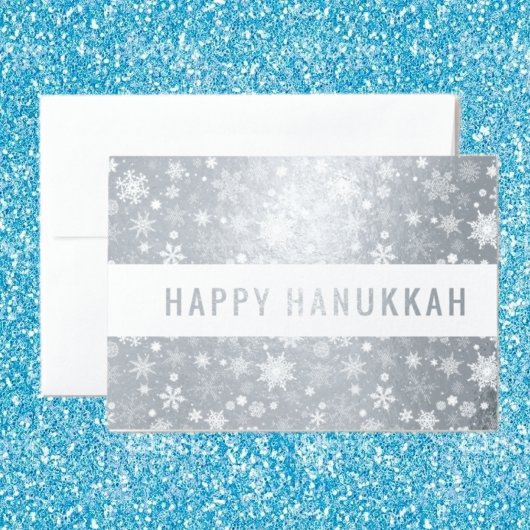 Happy Hanukkah Folienkarte