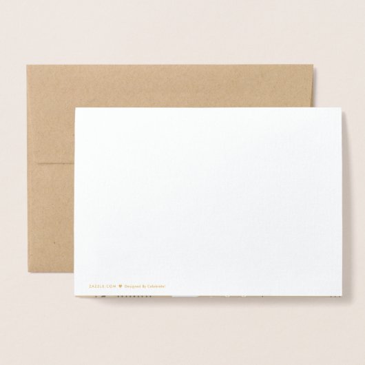 Happy Hanukkah Folienkarte (Rückseite mit Umschlag)