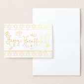 Happy Hanukkah Folienkarte (Anzeige)
