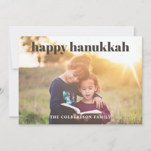 Happy Hanukkah Foto Holiday Card