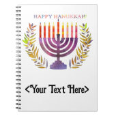 Happy Hanukkah Foto Notebook Notizblock (Vorderseite)