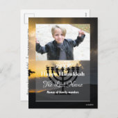 Happy Hanukkah Foto Postkarte Streifen - HAMbWG (Vorne/Hinten)