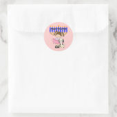 Happy Hanukkah Friends Runder Aufkleber (Tasche)