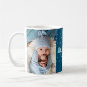 Happy Hanukkah Fun Typografie Star von David Name Kaffeetasse (Links)