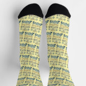 Happy Hanukkah Funny Jewish Holiday Fun Geschenk Socken (Oben)