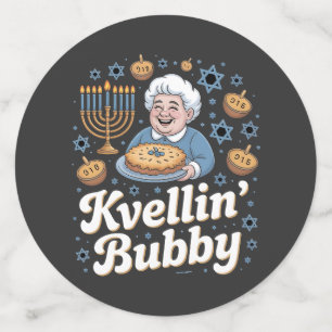 Happy Hanukkah Funny Jewish Holiday Kvellin Bubby Konfetti