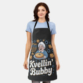 Happy Hanukkah Funny Jewish Holiday Kvellin Bubby Schürze (Getragen)