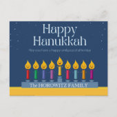 Happy Hanukkah Funny Postkarte (Vorderseite)