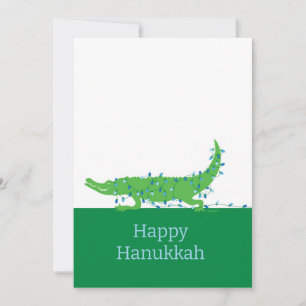 Happy Hanukkah Gator Feiertagskarte