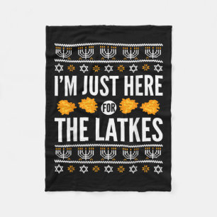 Happy Hanukkah gerade hier für Latkes Juden aus He Fleecedecke