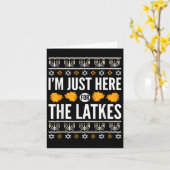 Happy Hanukkah gerade hier für Latkes Juden aus He Karte (Gelbe Blume)