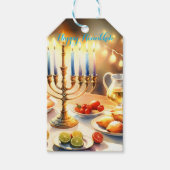 Happy Hanukkah Geschenkanhänger (Vorderseite)
