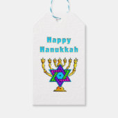 Happy Hanukkah Geschenkanhänger (Vorderseite)