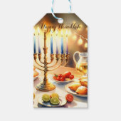 Happy Hanukkah Geschenkanhänger (Vorderseite)