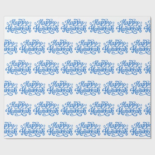 Happy Hanukkah Geschenkpapier (Flach)