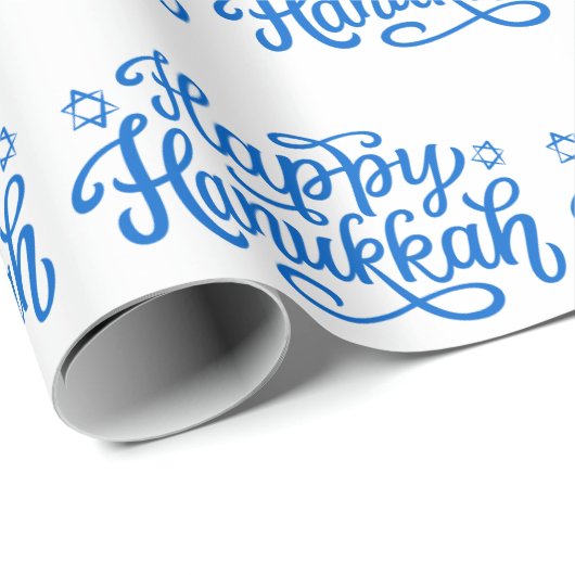 Happy Hanukkah Geschenkpapier (Rolleneckpunkt)