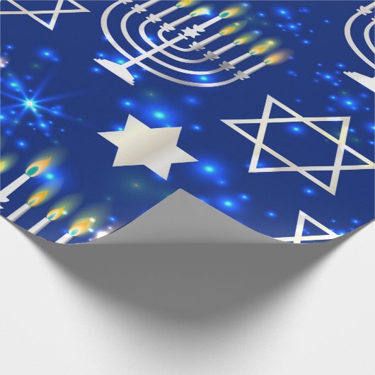 Happy Hanukkah Geschenkpapier (Ecke)