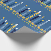 Happy Hanukkah Geschenkpapier (Ecke)