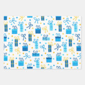 Happy Hanukkah Geschenkpapier Set (Vorderseite)