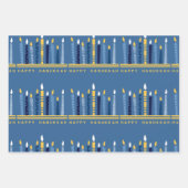 Happy Hanukkah Geschenkpapier Set (Vorderseite)