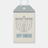 Happy Hanukkah Geschenktag Geschenkanhänger (Vorderseite)