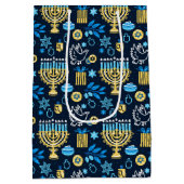 Happy Hanukkah Geschenktasche Mittlere Geschenktüte (Rückseite)