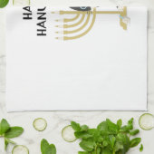 HAPPY HANUKKAH GESCHIRRTUCH (Gefaltet)